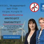 Rahvakohtumine KRIITILISELT TUULIKUTEST Valgas