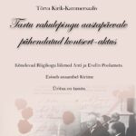 Tartu rahulepingu aastapäevale pühendatud kontsert-aktus 1.02 kell 14 Tõrvas